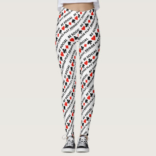 Seien Sie Social Play Bridge Vier-Card-Anzug Berat Leggings