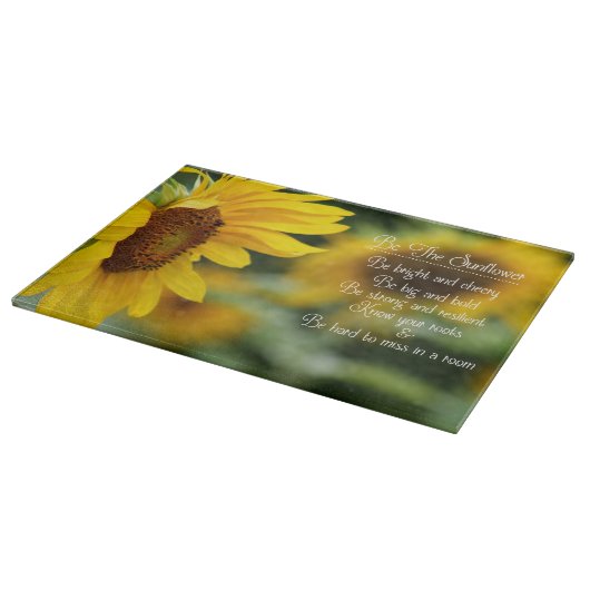 Seien Sie Sonnenblume Schneidebrett (Ecke)