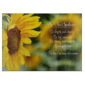 Seien Sie Sonnenblume Schneidebrett (Vorderseite)