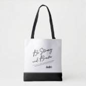 Seien Sie stark Christliche Bibelverse-Schrift Tasche (Vorderseite)