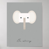 Seien Sie stark, Elefanten Kinder Affirmationsneut Poster (Vorne)