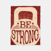 Seien Sie stark Fleecedecke (Vorderseite)