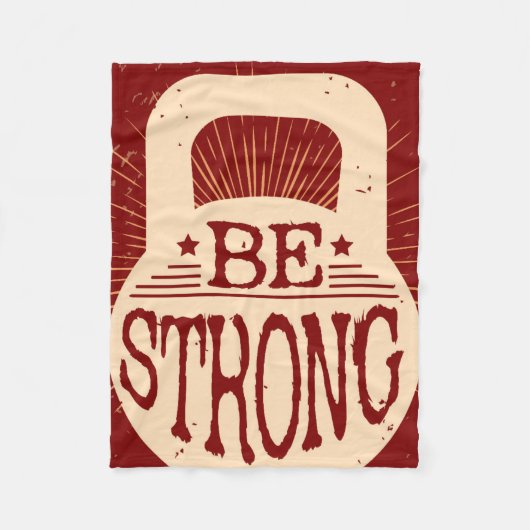 Seien Sie stark Fleecedecke (Vorderseite)