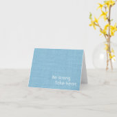 Seien Sie stark Herzschlag Karte (Gelbe Blume)