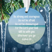 Seien Sie stark inspirierende Bibel Verse Weihnach Ornament