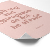 Seien Sie stark Joshua 1:9 Poster (Ecke)