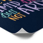 Seien Sie stark, seien Sie ein bescheidenes inspir Poster (Ecke)