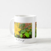 Seien Sie stark! Seien Sie mutig! Deuteronomy 31:6 Kaffeetasse (Vorderseite Links)