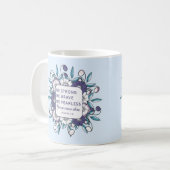 Seien Sie stark tapfer, ohne Angst - Bibel Verse T Kaffeetasse (Vorderseite Links)