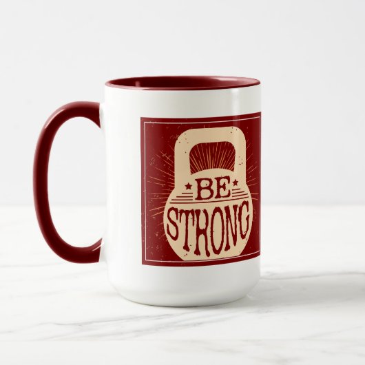 Seien Sie stark Tasse (Links)