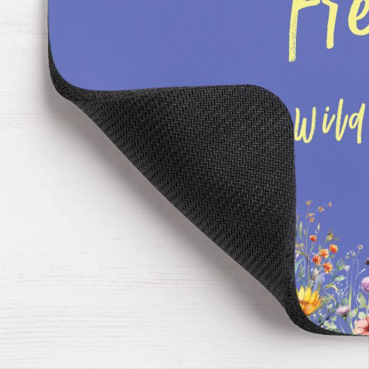Seien Sie stark und frei wie Wildblumen | Wildblum Mousepad (Ecke)