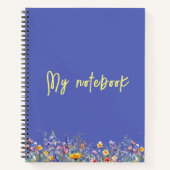 Seien Sie stark und frei wie Wildblumen | Wildblum Notizblock (Vorderseite)