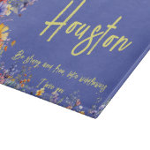 Seien Sie stark und frei wie Wildblumen | Wildblum Schneidebrett (Ecke)