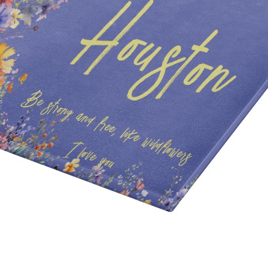 Seien Sie stark und frei wie Wildblumen | Wildblum Schneidebrett (Ecke)