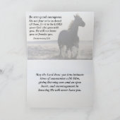 Seien Sie stark und mutig Bibelverse Deut 31 Pferd Karte (Innenseite)