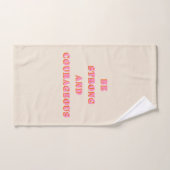 Seien Sie stark und mutig Joshua 1 9 Bibelverse Badhandtuch Set (Handtuch)