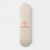 Seien Sie stark und mutig Joshua 1 9 Bibelverse Skateboard (Vorne)