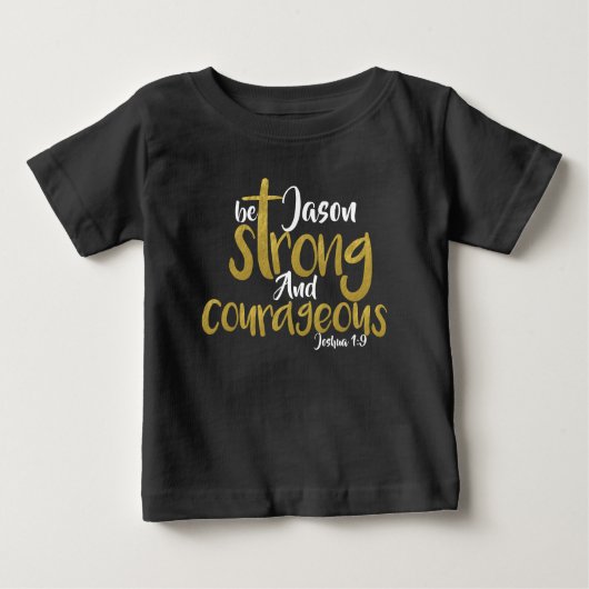 Seien Sie stark und mutig Joshua 1:9 T - Shirt (Vorderseite)