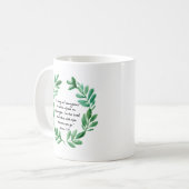 Seien Sie stark und mutig Kaffeetasse (Vorderseite Links)