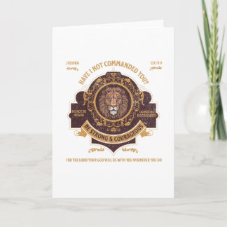 Seien Sie stark und mutig Karte