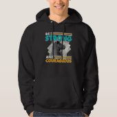 Seien Sie stark und mutig - Llama Hoodie (Vorderseite)
