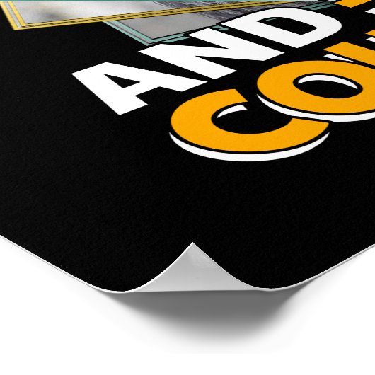 Seien Sie stark und mutig - Llama Poster (Ecke)