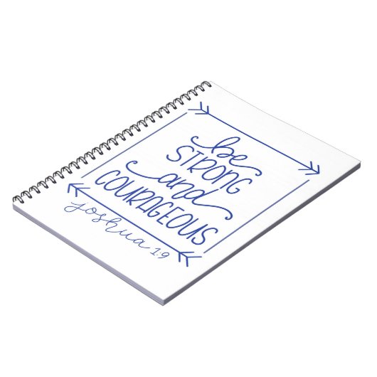 Seien Sie stark und mutig Notebook Notizblock (Linke Seite)