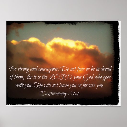 Seien Sie stark und mutig Poster (Vorne)