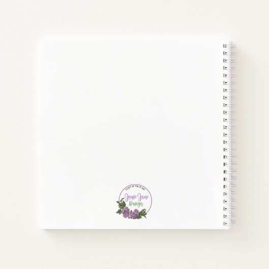 Seien Sie stark und mutig Spiral Journal Notizblock (Rückseite)