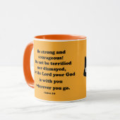 Seien Sie stark und mutig Tasse (Vorderseite Links)