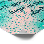 Seien Sie stark und nehmen Sie das Herz Poster (Ecke)