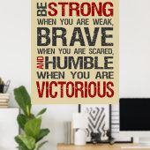 Seien Sie stark, wenn Sie ein schlechtes Poster - (Heimbüro)