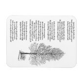 Seien Sie stark wie Baumkunst und Gedicht Magnet (Horizontal)