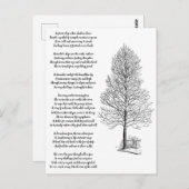Seien Sie stark wie Baumkunst und Gedicht Postkarte (Vorne/Hinten)