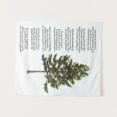 Seien Sie stark wie Baumkunst und Gedicht Wandteppich (Vorderseite (Horizontal))