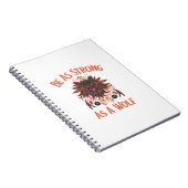 Seien Sie stark wie ein Wolf Notizblock (Rechte Seite)