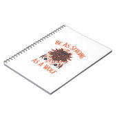 Seien Sie stark wie ein Wolf Notizblock (Linke Seite)