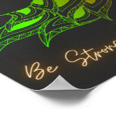 Seien Sie stark wie ein Wolf Poster (Ecke)