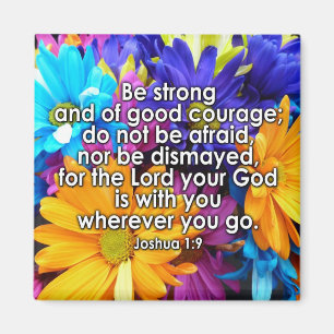 Seien Sie starke Bibel-Schrift Magnet