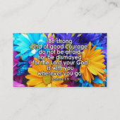 Seien Sie starke Bibel-Schrift Visitenkarte (Rückseite)