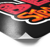 Seien Sie starke Gymnastik Fotodruck (Ecke)