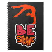 Seien Sie starke Gymnastik Notizblock (Vorderseite)