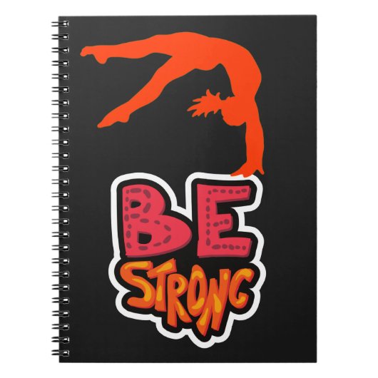 Seien Sie starke Gymnastik Notizblock (Vorderseite)