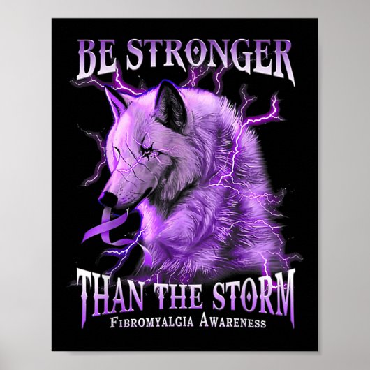 Seien Sie stärker als das Sturmfibromyalgie Poster (Vorne)