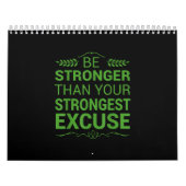 Seien Sie stärker als die stärkste Entschuldigung  Kalender (Titelbild)
