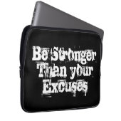 Seien Sie stärker als Ihre Ausreden für den Laptop Laptopschutzhülle (Vorne Rechts)