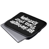 Seien Sie stärker als Ihre Ausreden für den Laptop Laptopschutzhülle (Vorne Knopf)