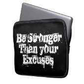Seien Sie stärker als Ihre Ausreden für den Laptop Laptopschutzhülle (Vorderseite Links)