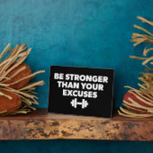 Seien Sie stärker als Ihre Ausreden - Motivation t Fotoplatte (Seite)