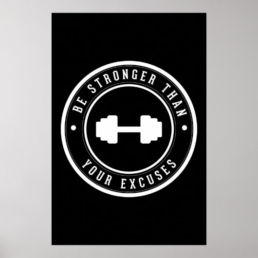 Seien Sie stärker als Ihre Entschuldigungen Poster (Vorne)